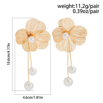 Women's Romantic Flower Petal Earrings
