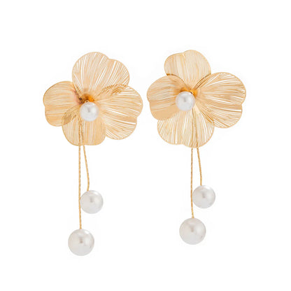 Women's Romantic Flower Petal Earrings